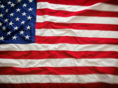 USA flag, US of America sign symbol background, top view